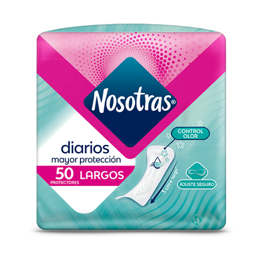 protectores nosotras diarios largos