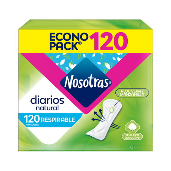 protectores nosotras diarios respirables